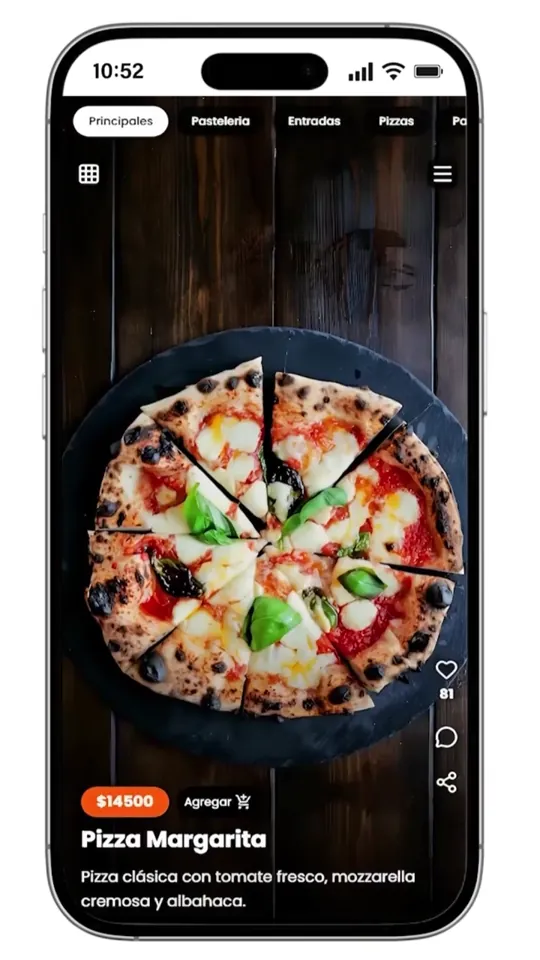 Carta QR tipo TikTok